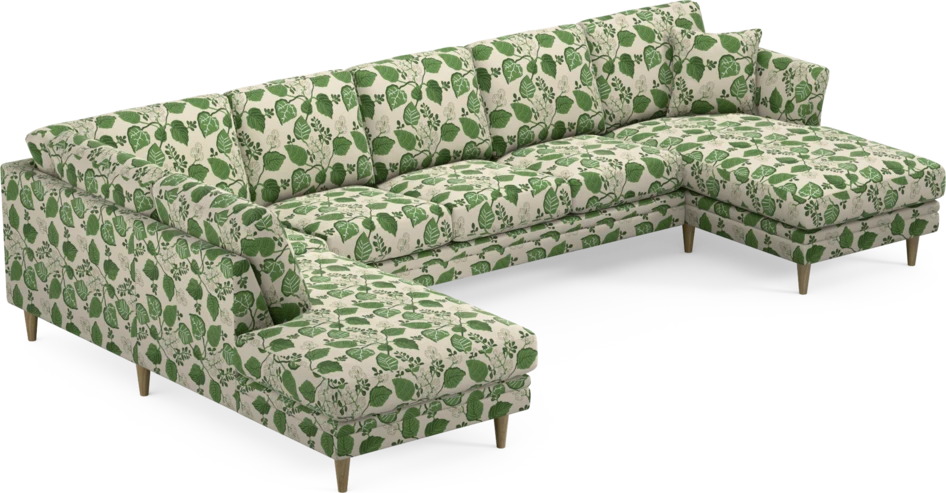 Eden - 3-sits soffa med divan vänster och schäslong höger - Flerfärgad