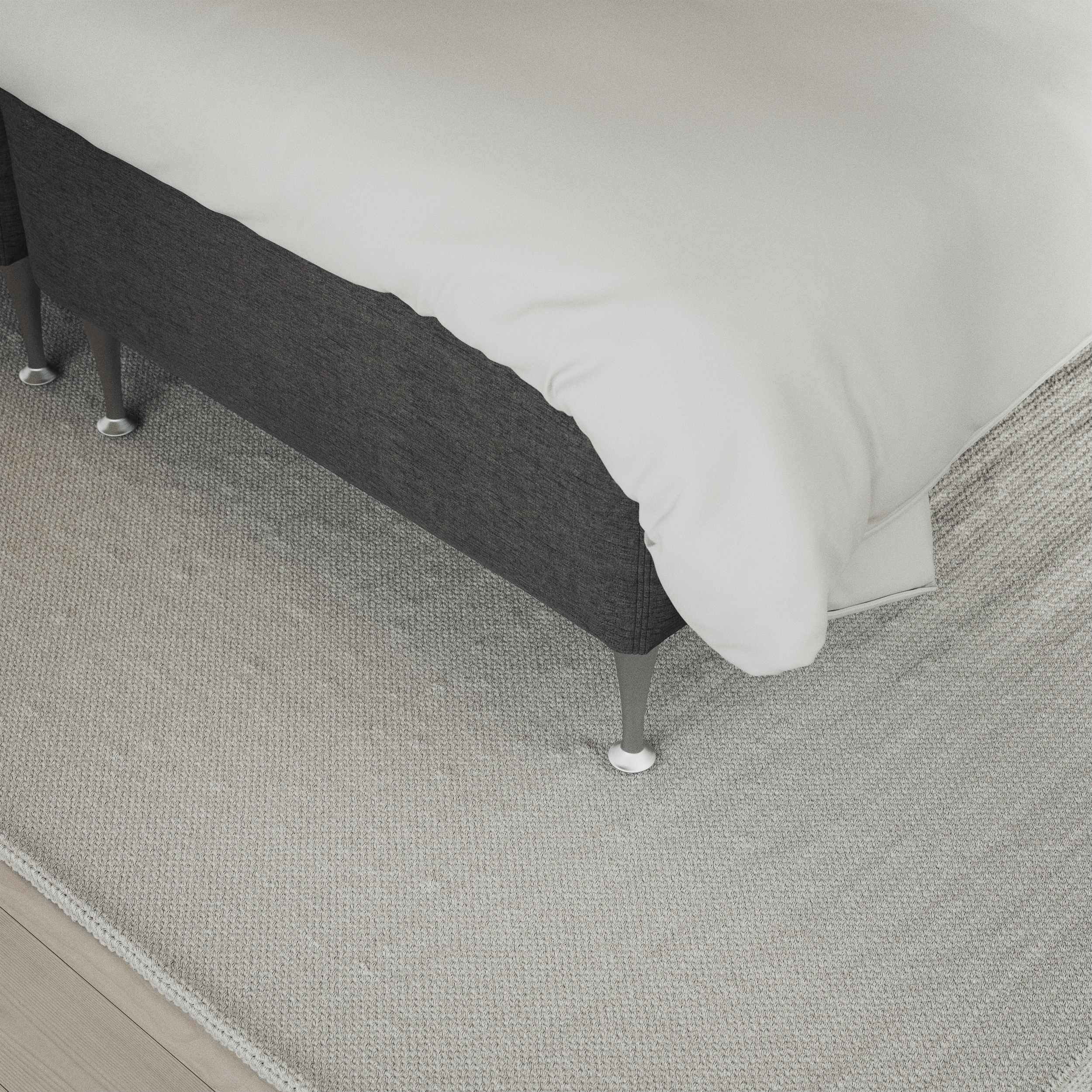 Delux Exclusive - Kontinentalsäng, enkelsäng 140 cm med bäddmadrass och sängben - inspiration