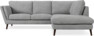 Madison Lux - 2-sits soffa med divan höger - Vit