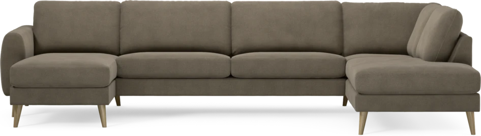 Bridge - 3-sits soffa med schäslong vänster och divan höger - Beige