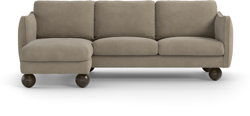 Madison Lux - 2-sits soffa med schäslong vänster - Beige