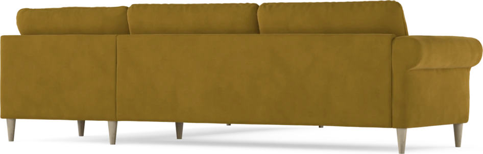 Bridge - Hörnsoffa, 3+3-sits - Gul