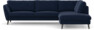 Madison Lux - 3-sits soffa med divan höger - Blå