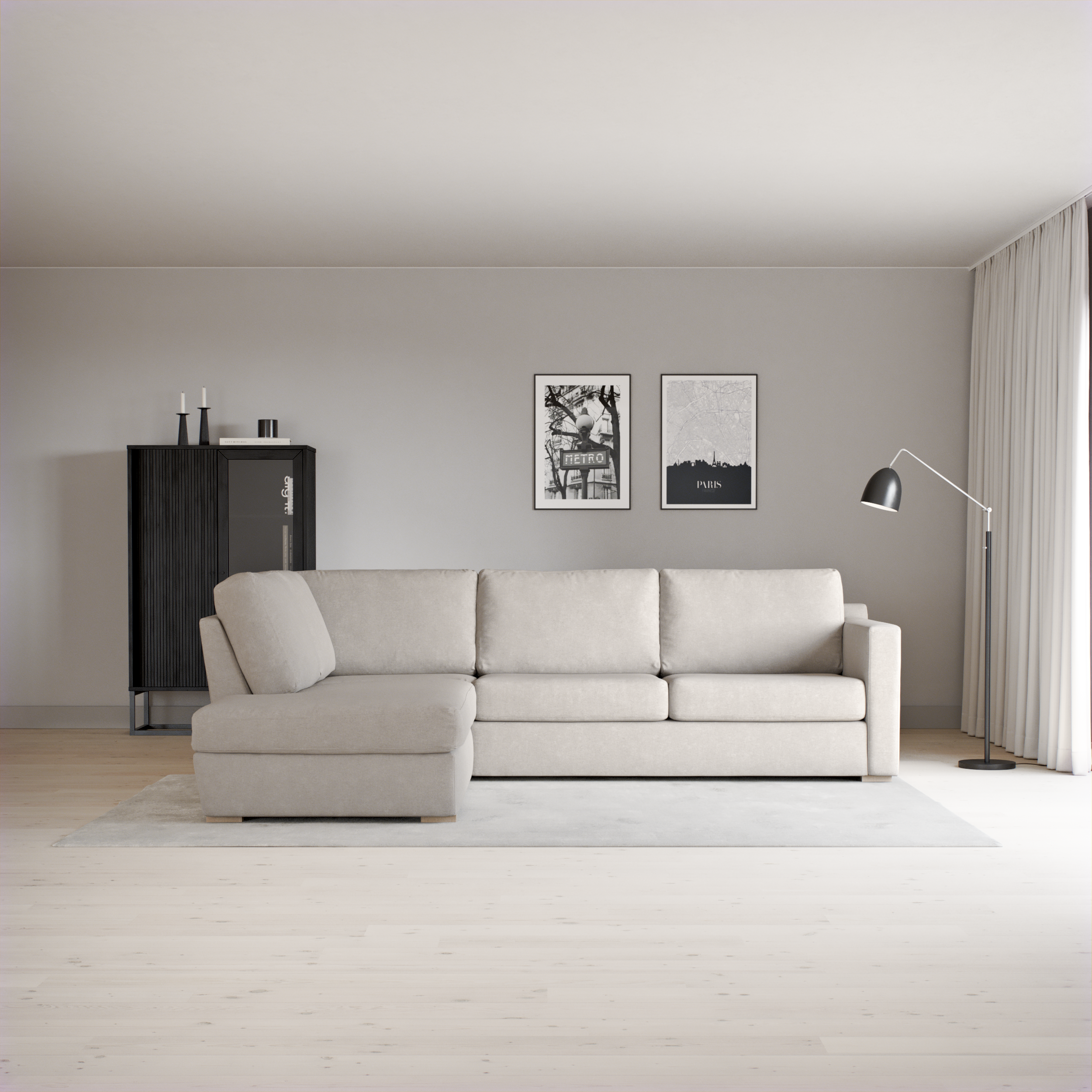Friday - 2,5-sits soffa med divan vänster - inspiration