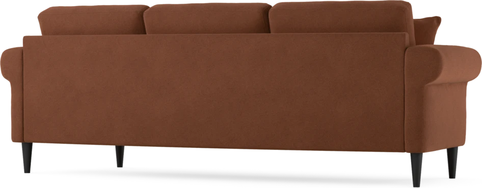 Eden - 3-sits soffa svängd - Orange