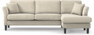 Eden - 2,5-sits soffa med schäslong - Beige