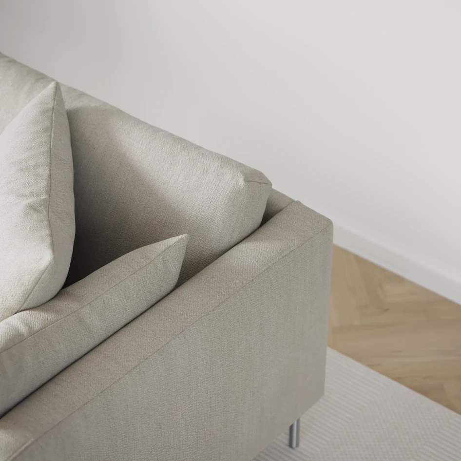 Harper - 3-sits soffa, hel dyna - Beige