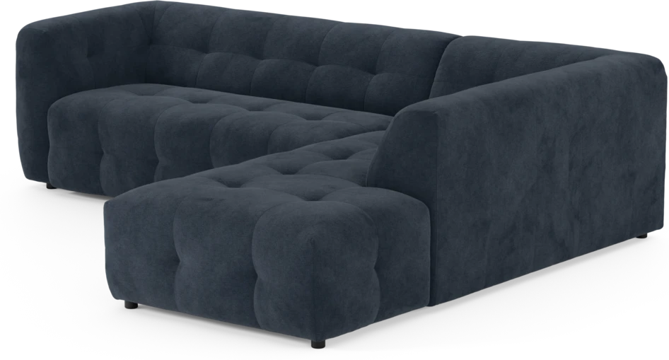 Bella - 3-sits soffa med divan höger - Blå