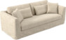 Willow - 3-sits soffa, hel dyna, med kappa - Beige