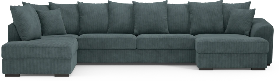 Town - 3-sits soffa med divan vänster och schäslong höger - Blå