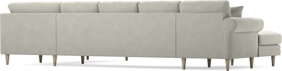 Eden - 3-sits soffa med schäslong vänster och divan höger - Grå