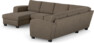 Friday - Hörnsoffa, 3+2-sits med schäslong vänster - Brun