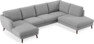 Madison Lux - 2-sits soffa med schäslong vänster och divan höger - Grå