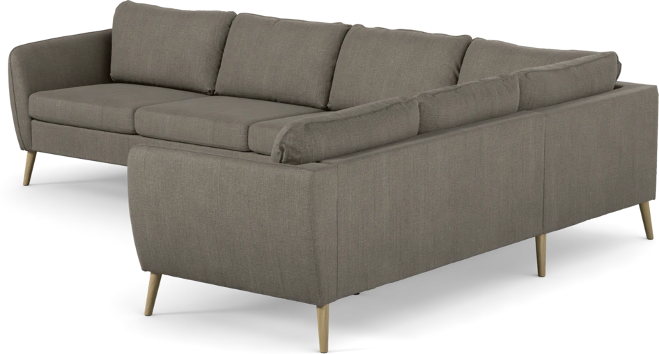 County - Hörnsoffa, 3+2-sits - Brun