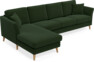 Eden - 3-sits soffa med schäslong - Grön