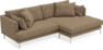 Harper - 4-sits med schäslong XL höger - Brun