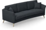 Eden - 3-sits soffa svängd - Blå