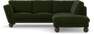 Madison Lux - 2-sits soffa med divan höger - Grön