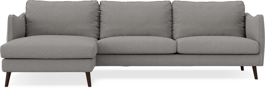 Madison - 3-sits soffa med schäslong vänster - Grå