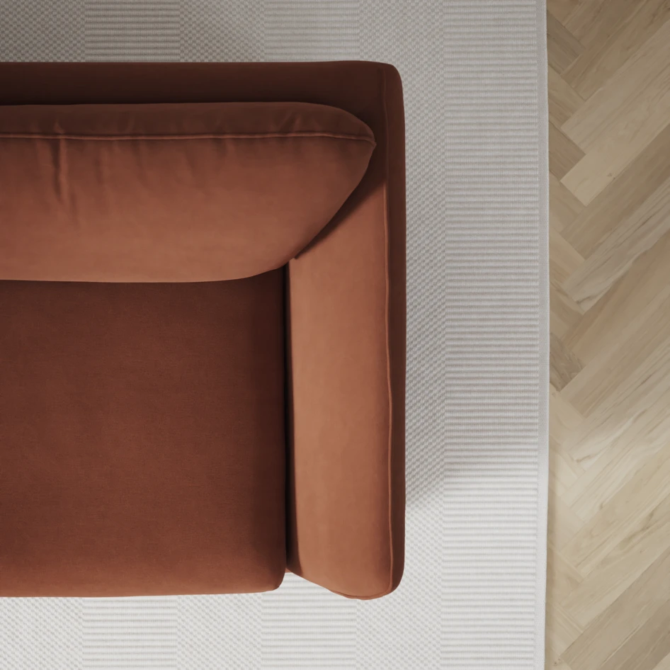 Madison - 2-sits soffa med divan vänster och schäslong höger - Röd