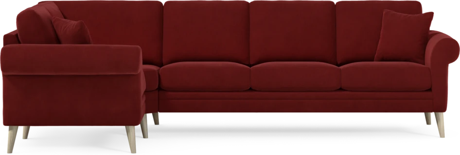 Eden - Hörnsoffa, 1+3-sits - Röd