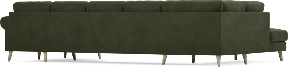 Eden - 3-sits soffa med divan vänster och schäslong höger - Grön