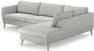 County - 2,5-sits soffa med divan höger - Grå