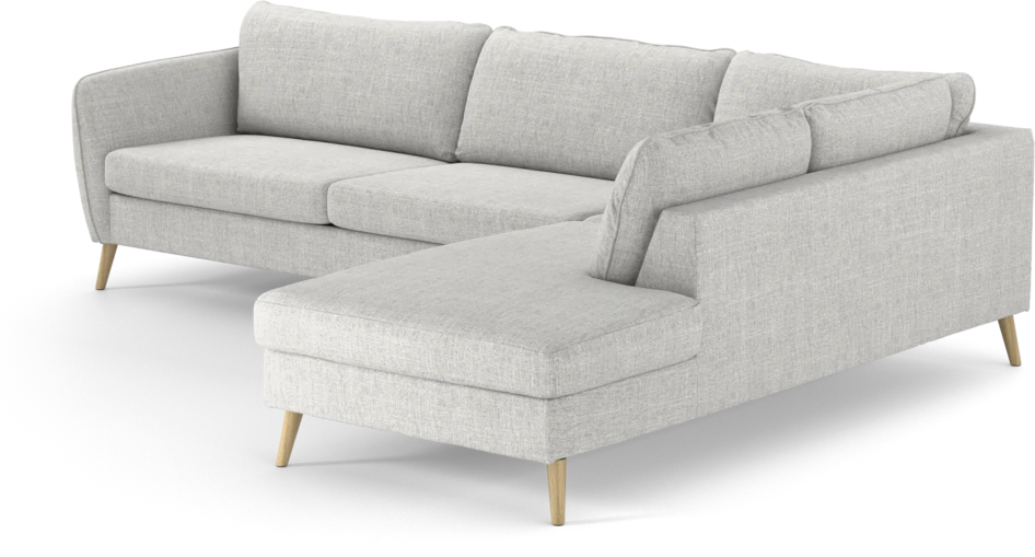 County - 2,5-sits soffa med divan höger - Grå