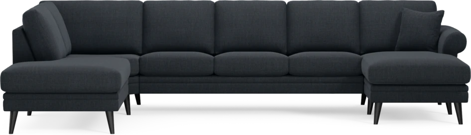 Eden - 3-sits soffa med divan vänster och schäslong höger - Blå
