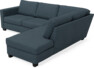 Friday - 2,5-sits soffa med divan höger - Blå