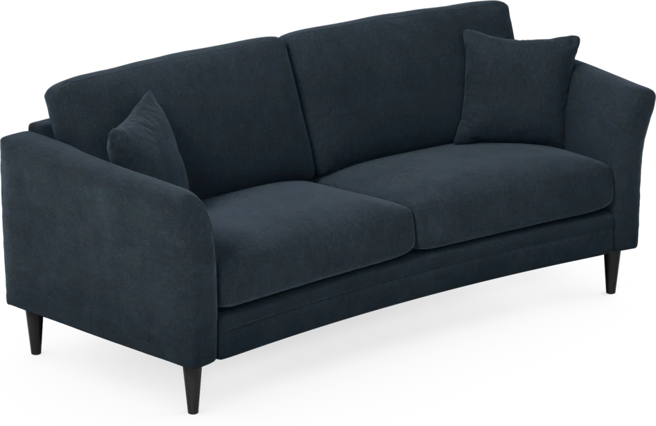 Eden - 2,5-sits soffa svängd - Blå