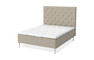 Dream Delux - Ramsäng, dubbelsäng med bäddmadrass Dream Delux vit - Beige