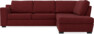 Friday - 2,5-sits soffa med divan höger - Rosa