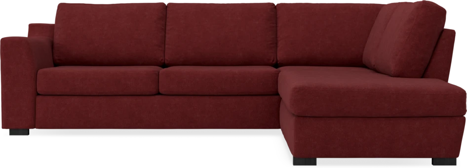 Friday - 2,5-sits soffa med divan höger - Rosa