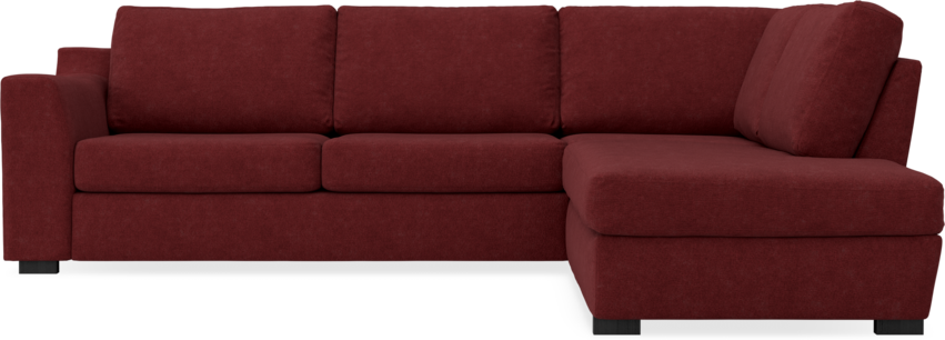 Friday - 2,5-sits soffa med divan höger - Rosa