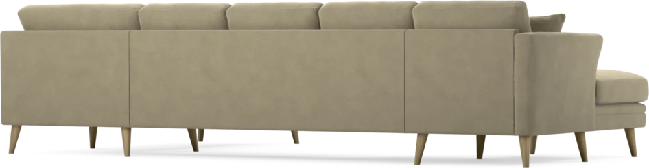 Eden - 3-sits soffa med schäslong vänster och divan höger - Beige