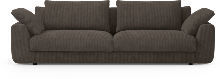 Amie - 4-sits soffa - Brun