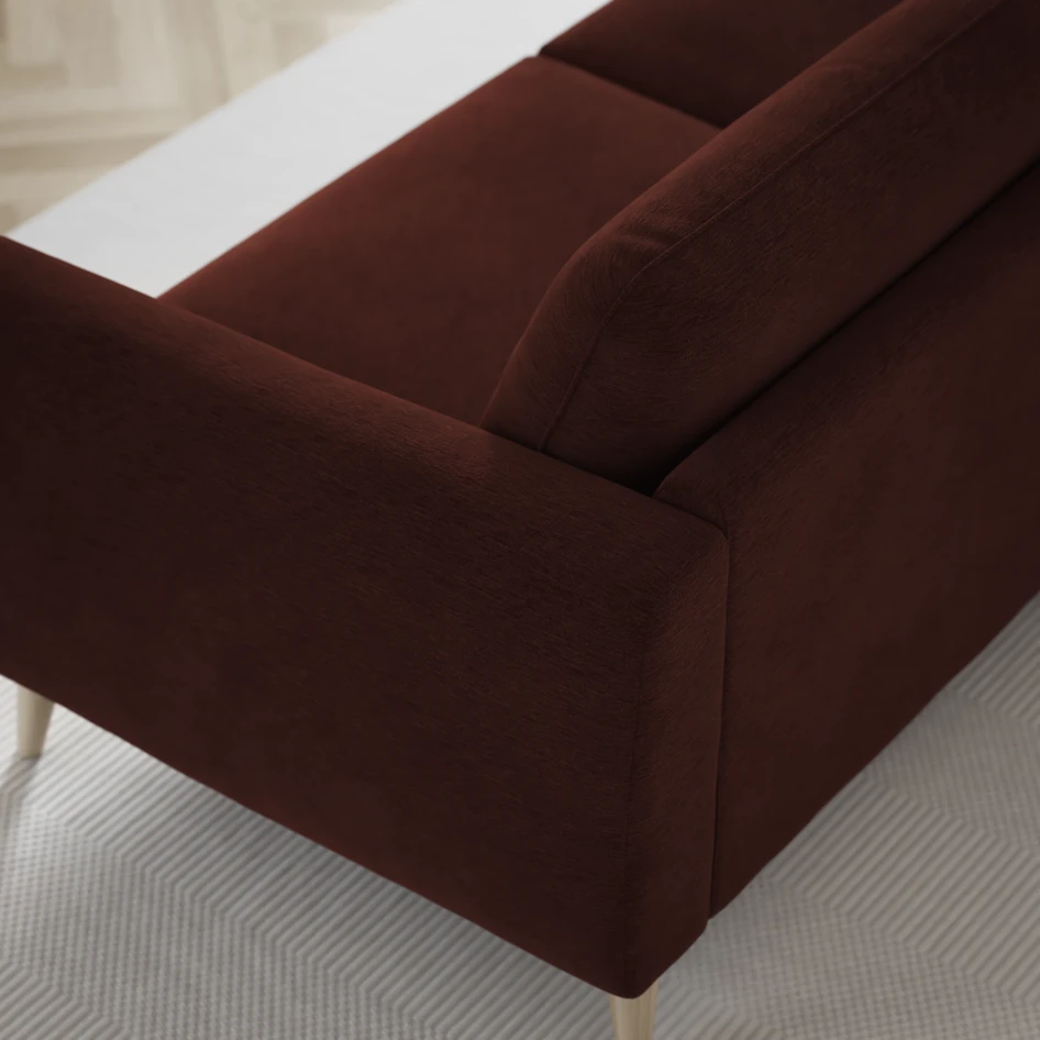 Bridge - 3-sits soffa med schäslong vänster och divan höger - Orange