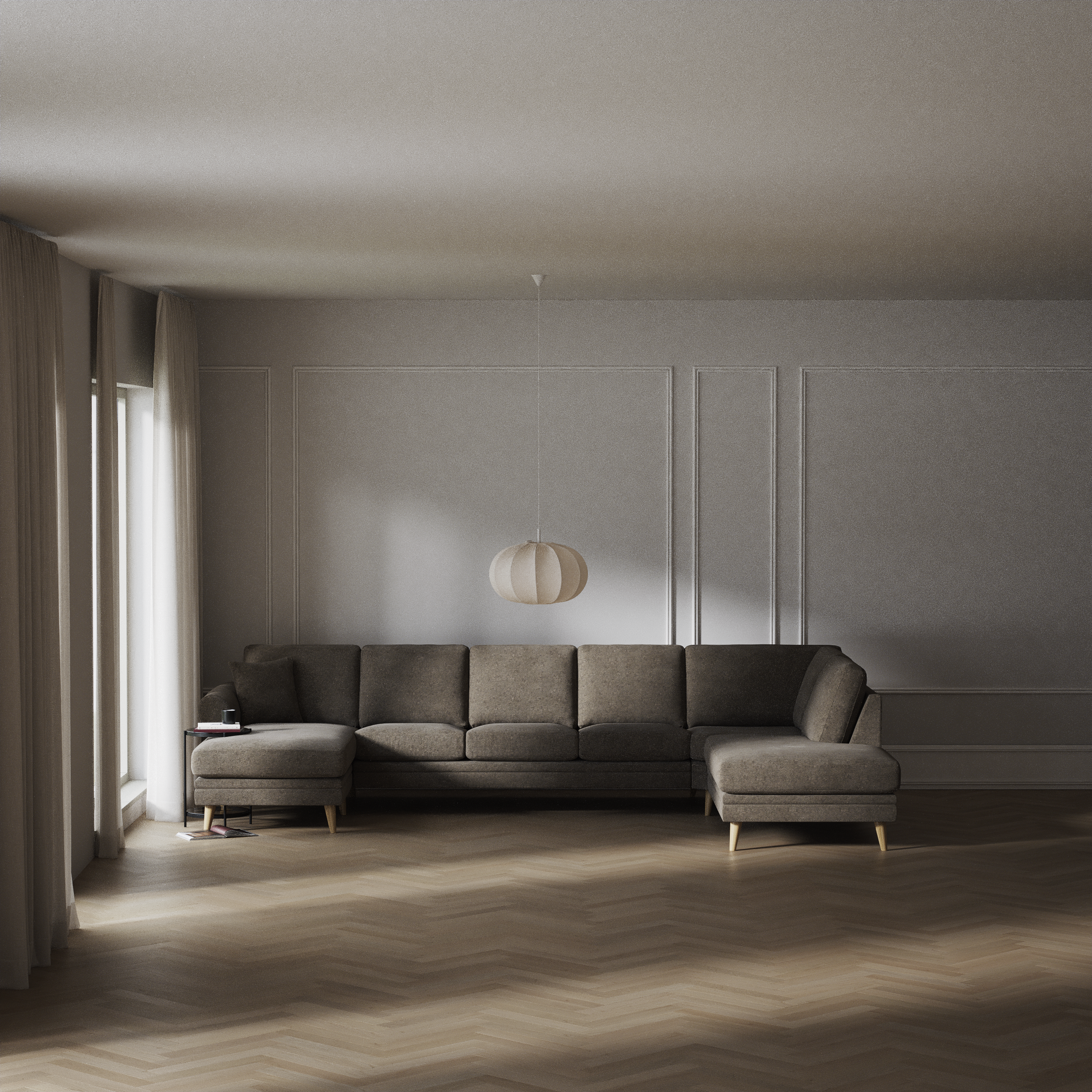 Eden - 3-sits soffa med schäslong vänster och divan höger - inspiration