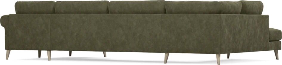Bridge - 3-sits soffa med divan vänster och schäslong höger - Grön