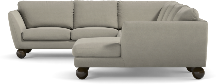 Madison Lux - Hörnsoffa med schäslong höger - Grå