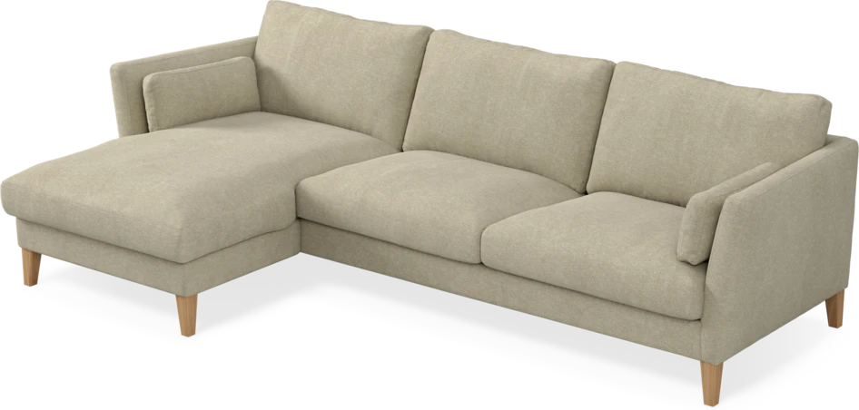Winston - 3-sits soffa med schäslong, vändbar - Beige
