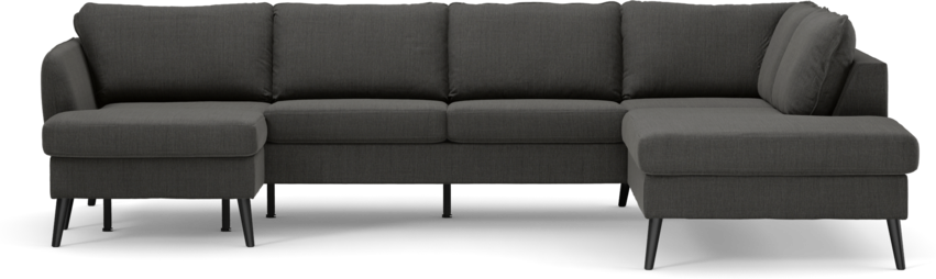 County - 3-sits soffa med schäslong vänster och divan höger - Grå