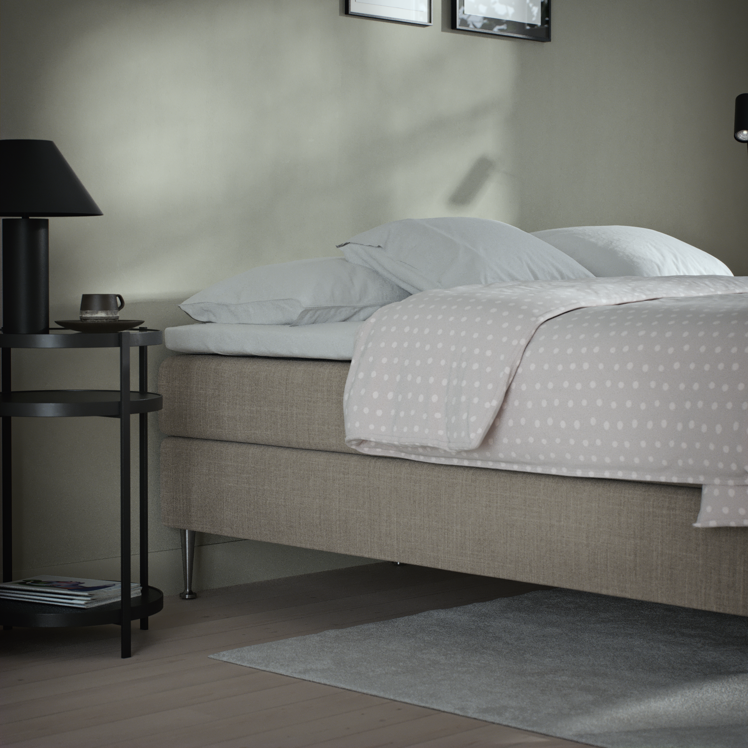 Asperö Comfort - Kontinentalsäng, dubbelsäng med bäddmadrass Comfort och sängben - inspiration