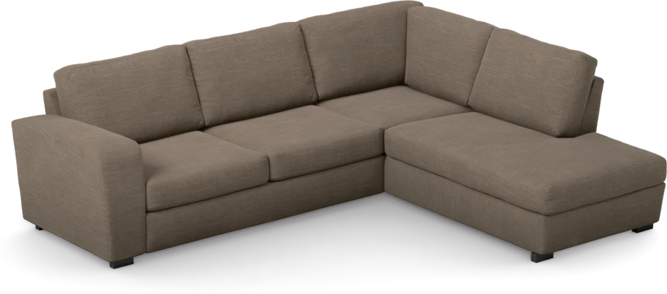 Friday - 2,5-sits soffa med divan höger - Brun
