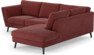 Madison - 2-sits soffa med divan höger - Rosa