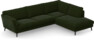 Madison Lux - 3-sits soffa med divan höger - Grön