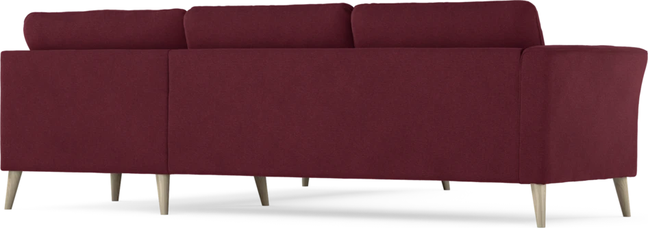 Bridge - Hörnsoffa, 2+2-sits - Röd