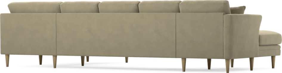 Eden - 3-sits soffa med schäslong vänster och divan höger - Beige