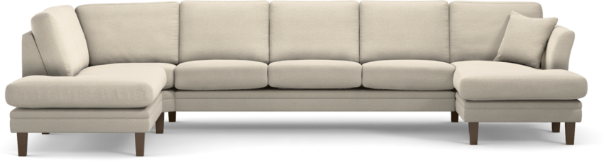 Eden - 3-sits soffa med divan vänster och schäslong höger - Beige